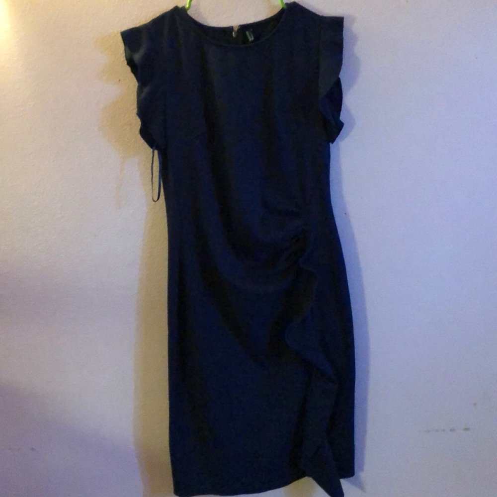 Navy blue pencil dress